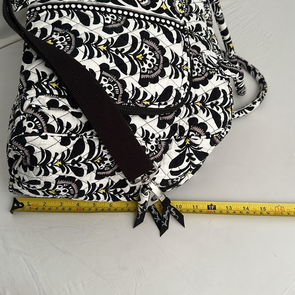 Vera Bradley iconic Weekender travel bag in black white Fanfare multicolor print - Picture 7 of 12